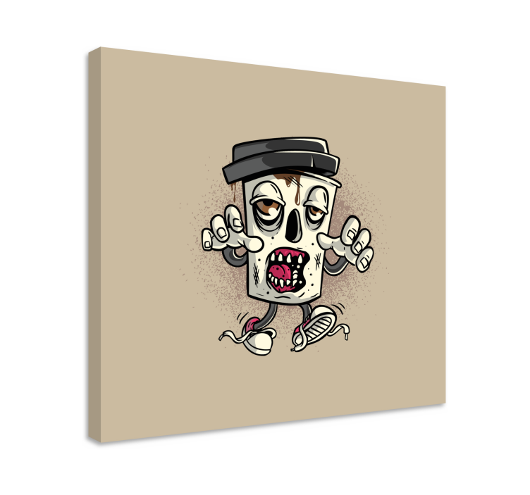 Zombie roska-astia canvas taulu - Tenstickers