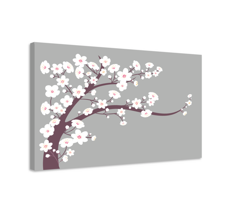 Sakura kukkaoksat canvas taulu - Tenstickers