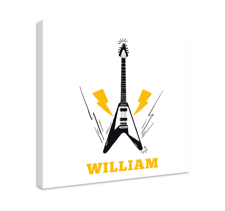Sähkökitaran inspiraatio musikaali canvas taulu - Tenstickers