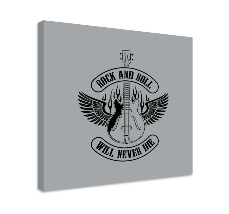 Siivet kantava kitara canvas taulu - Tenstickers