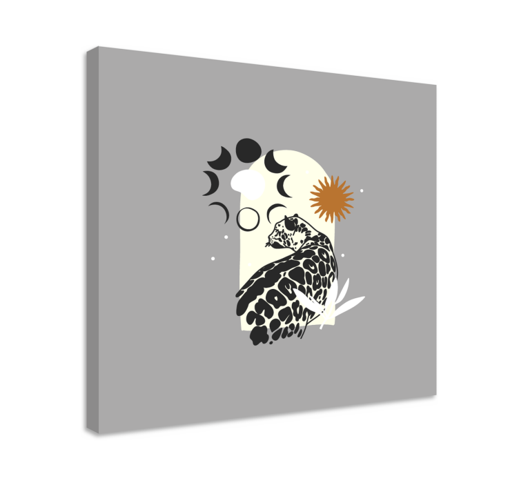 Jaguar ja taivaalliset elementit canvas taulu - Tenstickers