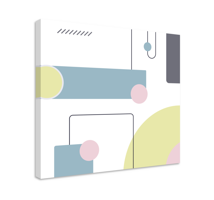 Moderni canvas taulu abstrakti geometrinen sommitelma - Tenstickers