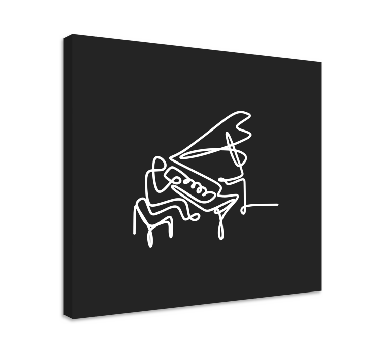 Abstrakti piano melodia canvas taulu - Tenstickers