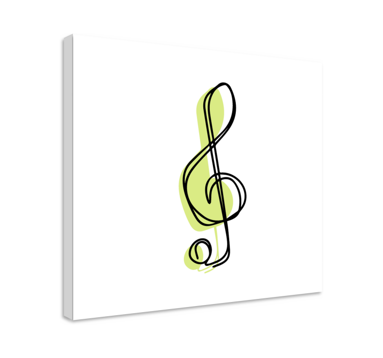 Musikaalinen avainviiva canvas taulu - Tenstickers