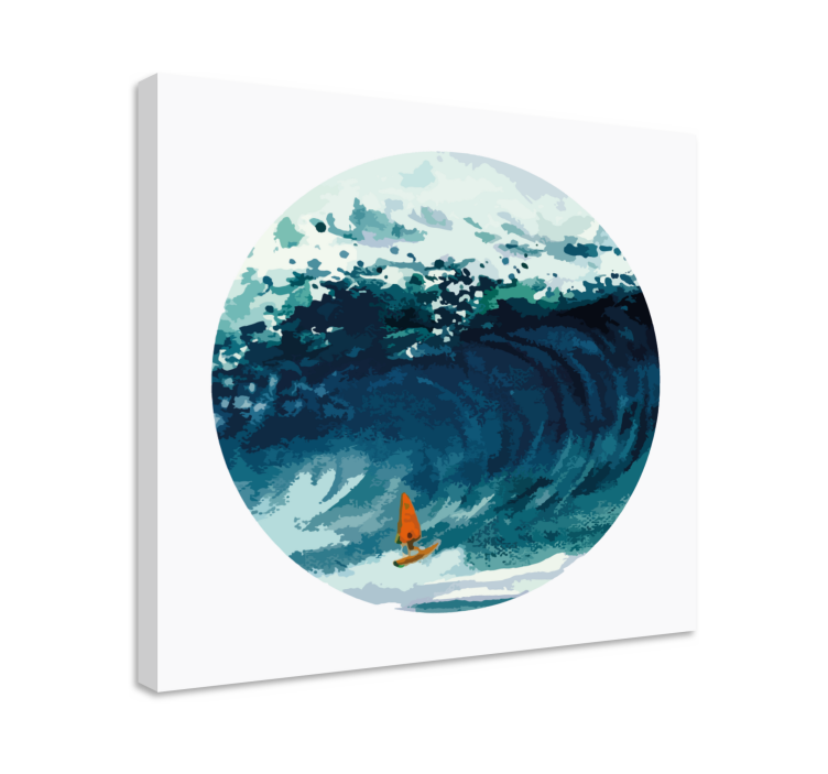 Surffaaja aaltoa ratsastamassa merimies canvas taulu - Tenstickers