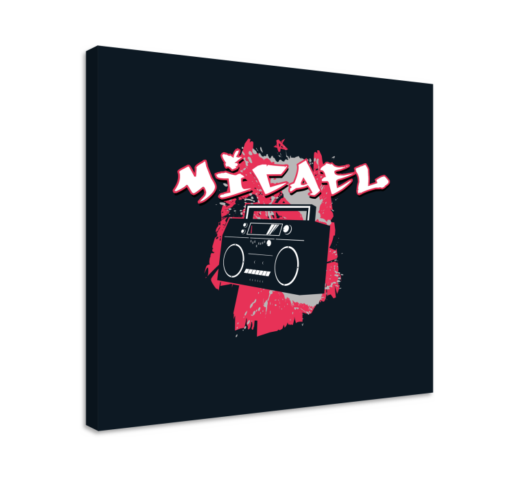 Hip hop cd-soittimen graffiti canvas taulu omasta kuvasta - Tenstickers
