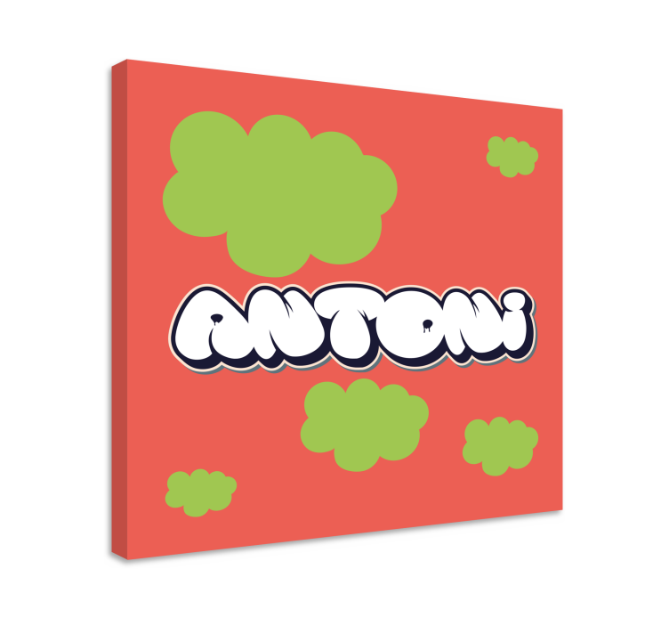 Leikkisä kirjaintyyli aakkoset canvas taulu - Tenstickers