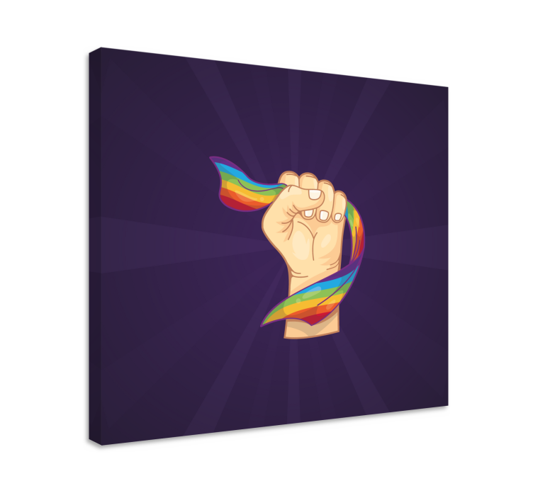 Pridekämmenen symboli canvas taulu sanonnat - Tenstickers
