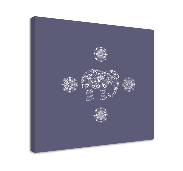 Norsu canvas taulu koristeellinen norsumotiivi - Tenstickers