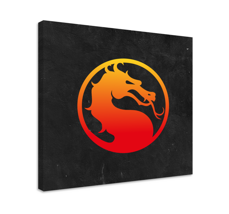 Mortal kombat lohikäärme canvas taulu - Tenstickers