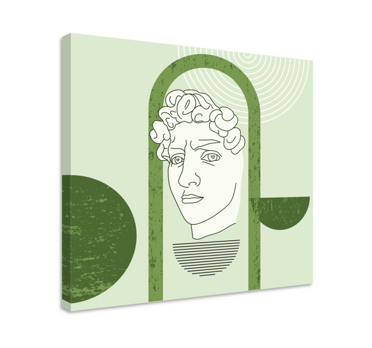 David green pop -art -veistos taide canvas - Tenstickers