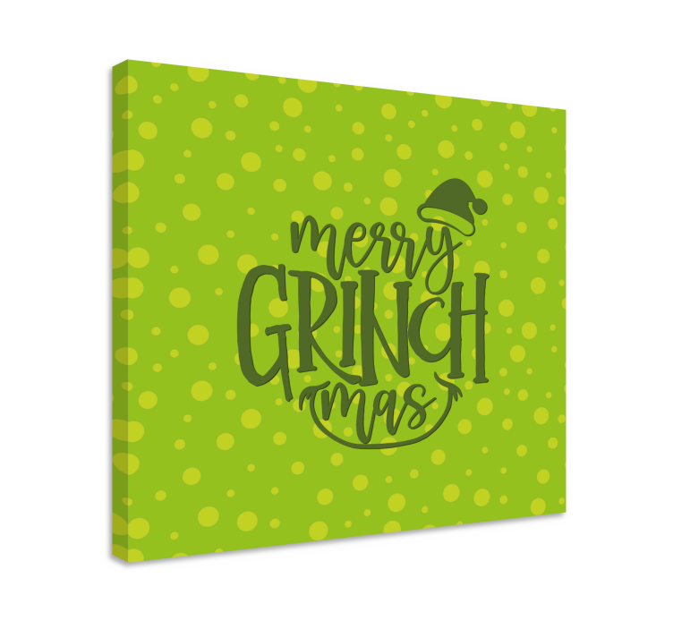 Iloista grinchmas-toivotusta canvas taulu sanonnat - Tenstickers