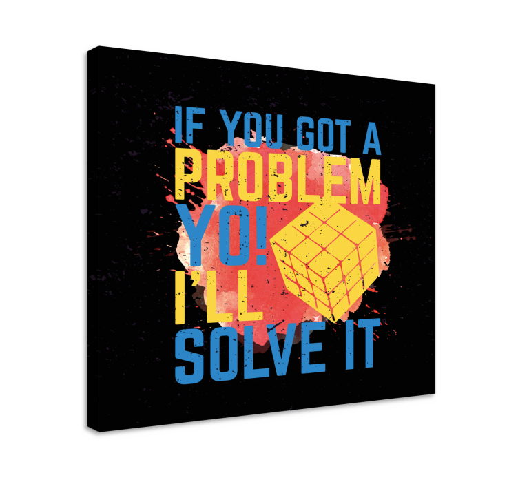 Rubikin kuution tilkka värit vintage canvas - Tenstickers