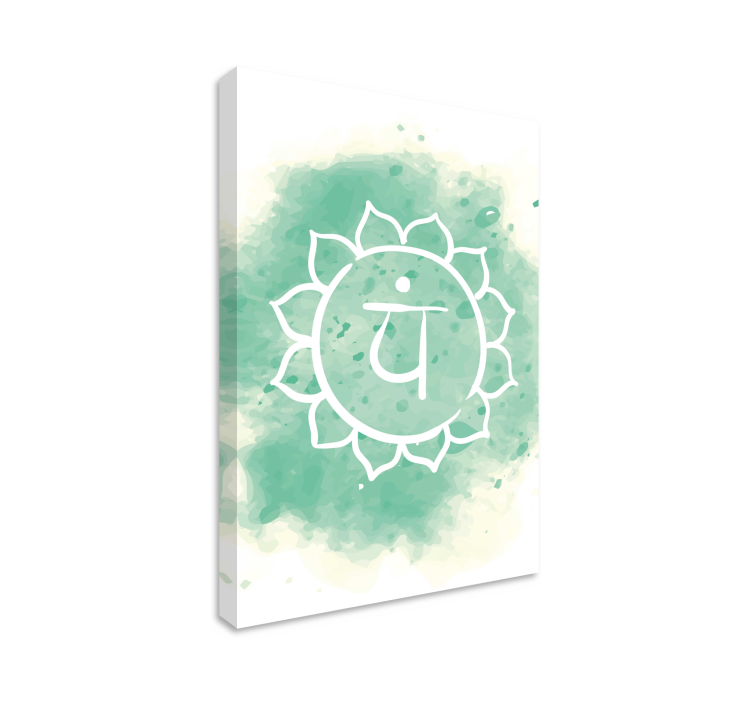 Zen canvas taulu meditaation symboli - Tenstickers