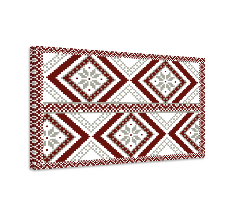 Moderni canvas taulu geometrinen timanttikonsepti - Tenstickers