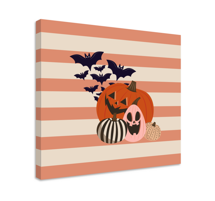 Halloween kurpitsajuhla urheilu canvas taulu - Tenstickers