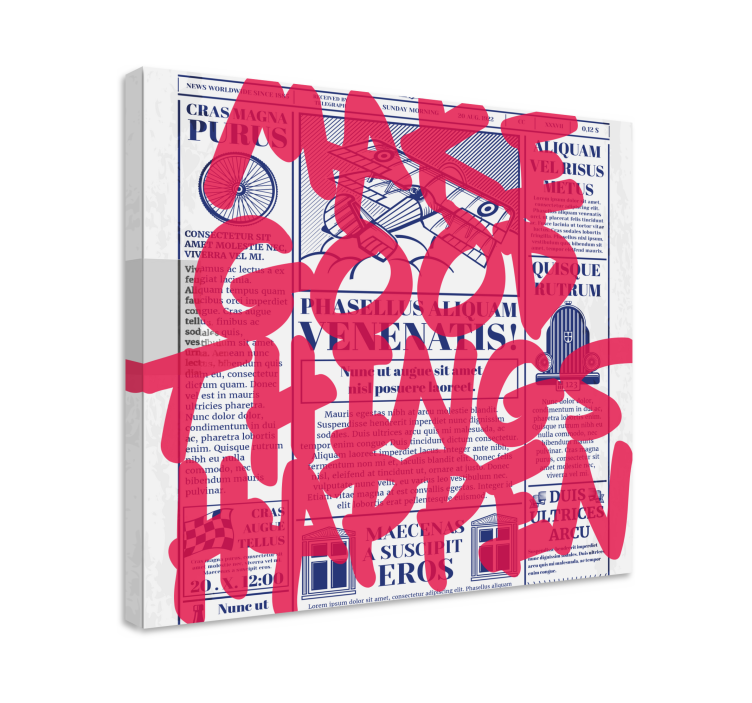 Tee hyviä asioita canvas taulu sanonnat - Tenstickers