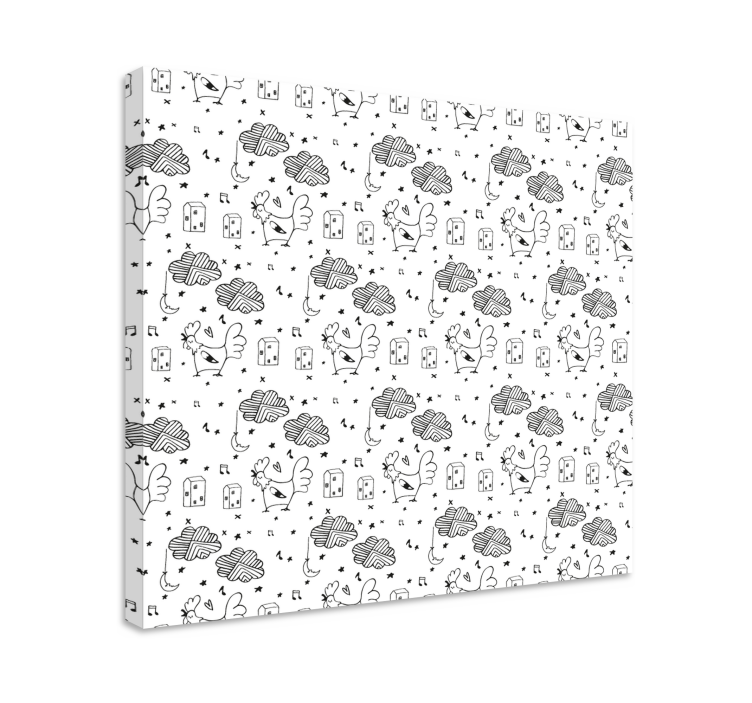 Viehätysvoimaiset höyhenystävät eläin canvas taulu - Tenstickers