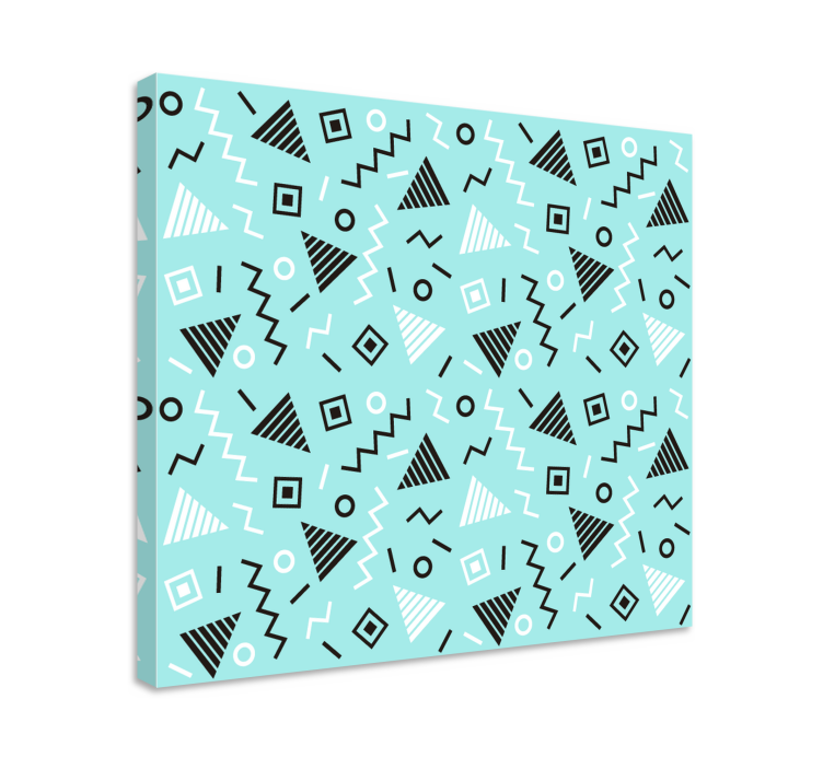 80-luvun memphis-tyylinen kuvio geometrinen canvas - Tenstickers