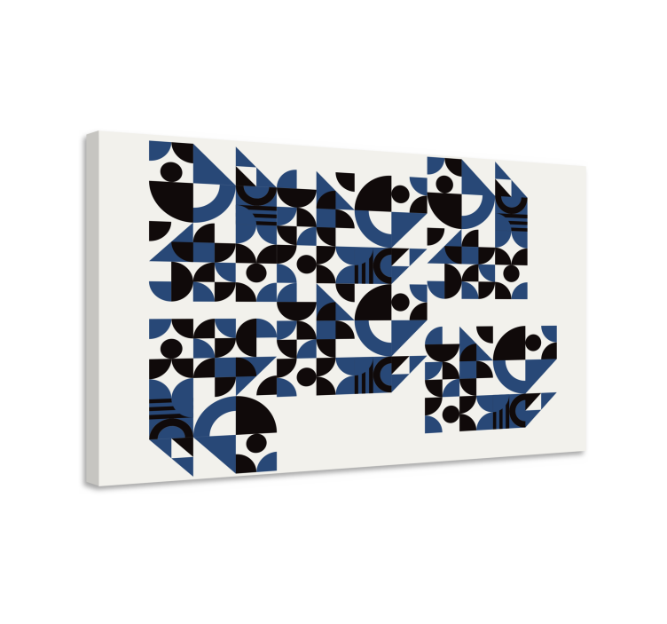 Dynaamiset geometriset kuviot canvas-taulussa - Tenstickers