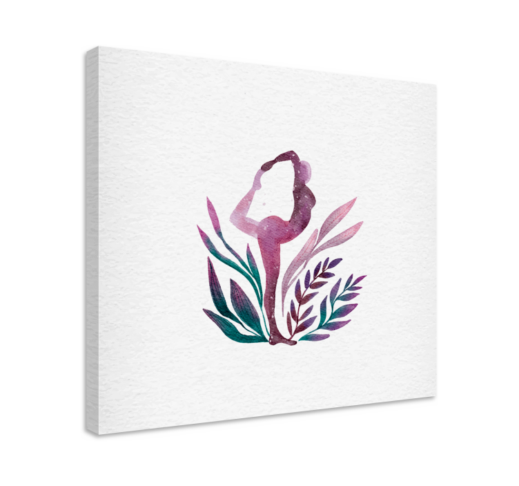 Elegantti ballerina siluetti canvas taulu - Tenstickers