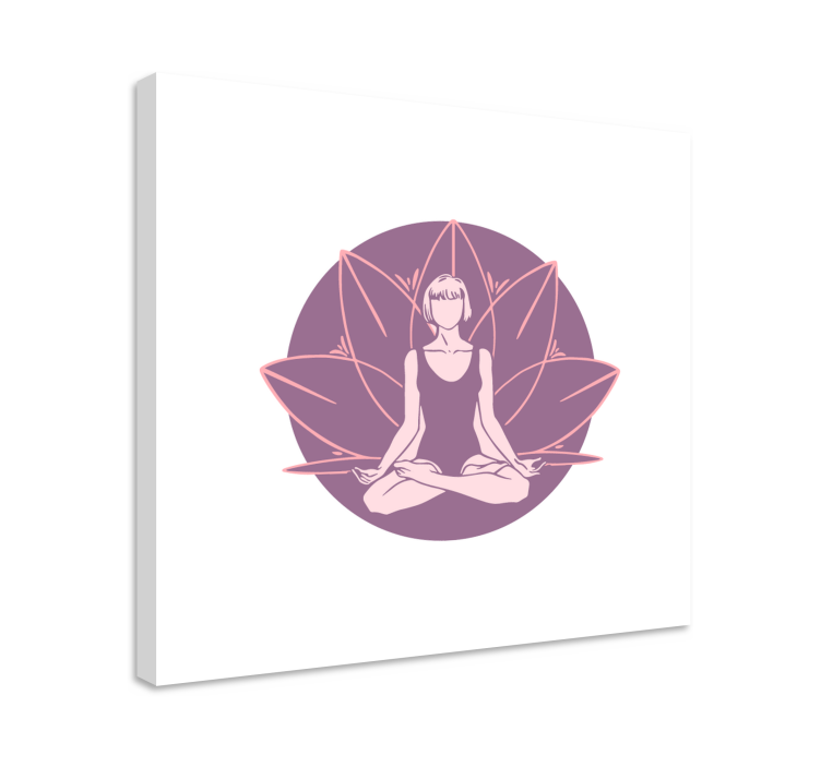 Rauhallinen asento zen canvas taulu - Tenstickers