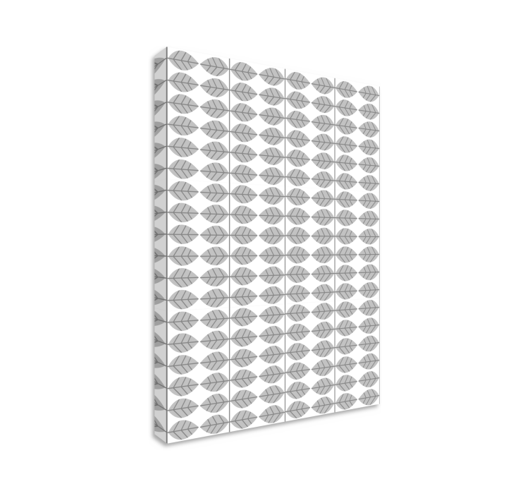 Kukkamainen lehtikuvio canvas-taulu - Tenstickers