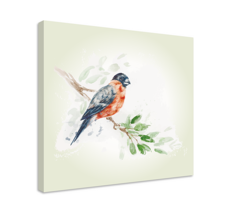 Lintunen oksalla canvas-taulu - Tenstickers