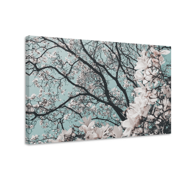 Elegantti tyyli japanilainen kirsikankukka canvas taulu kukka - Tenstickers
