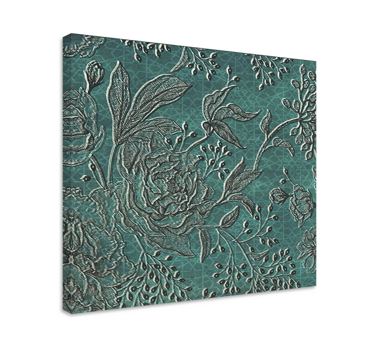 Elegantti kasvi- ja kukkakoostumus canvas-taulu - Tenstickers