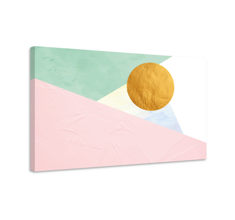 Moderni canvas taulu geometrinen aurinkokehä - Tenstickers