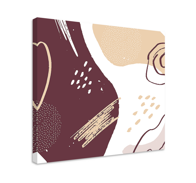 Abstraktien muotojen koostumus moderni canvas taulu - Tenstickers