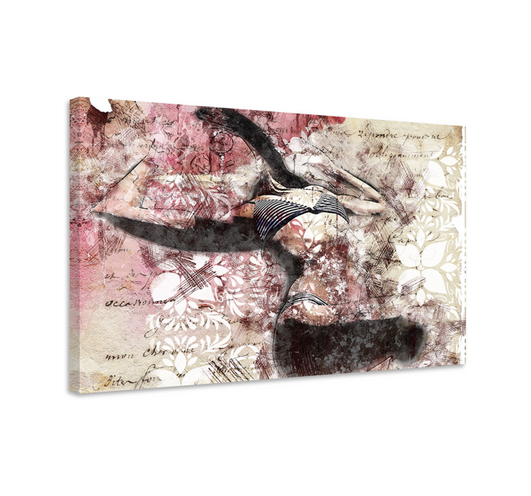 Kehon yksityiskohtien kollaasi makuuhuone canvas - Tenstickers