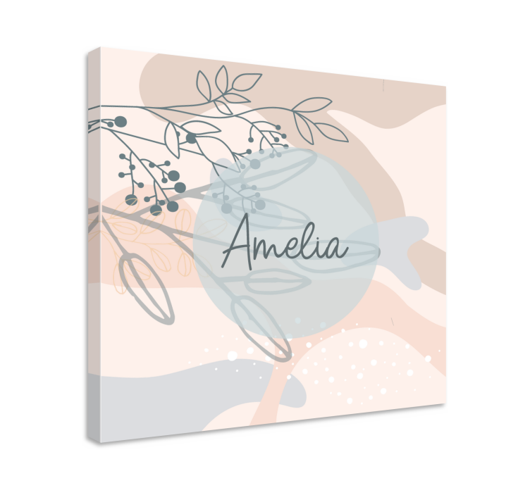 Amelian personoitu canvas taulu - Tenstickers
