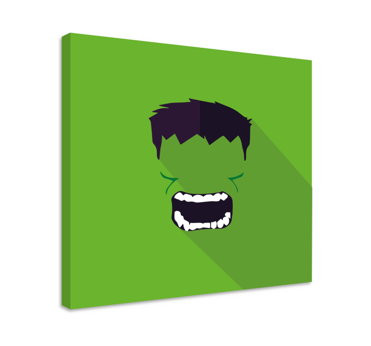 Vihreä supersankari supersankari canvas - Tenstickers