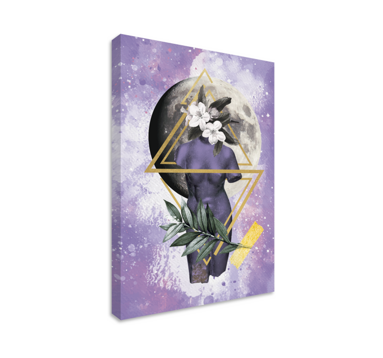 Digitaalinen kollaasi taide kangastaulu - Tenstickers