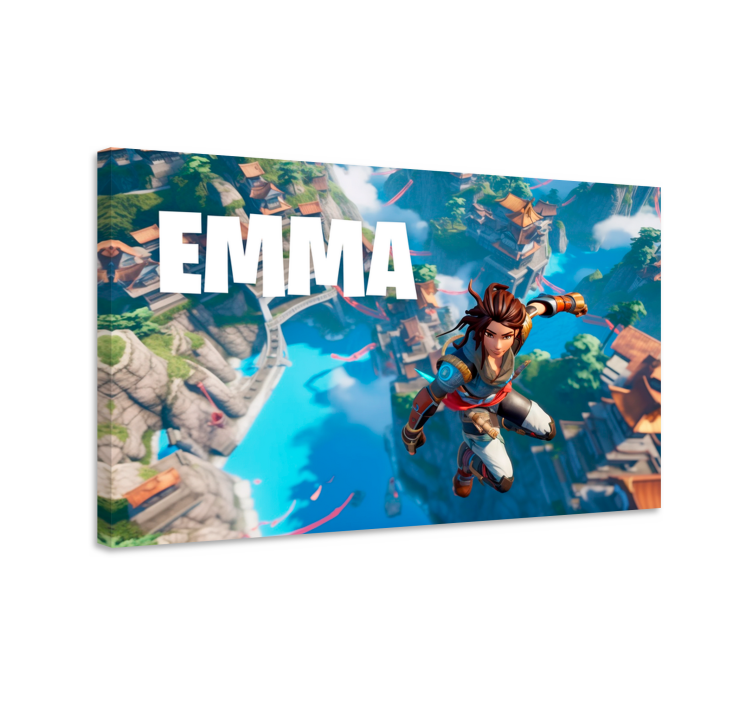 Hypää tyhjyyteen canvas taulu omasta kuvasta - Tenstickers