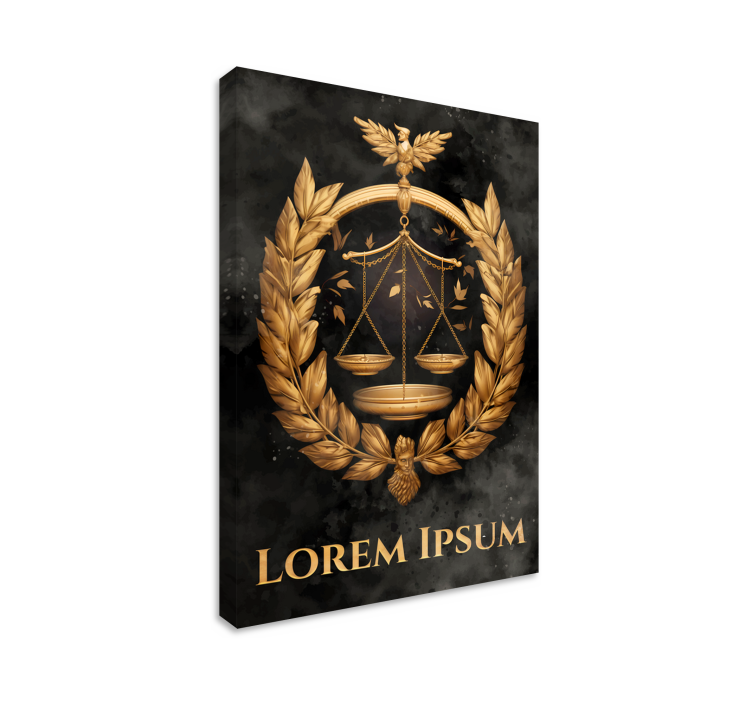 Oikeuden tasapaino canvas toimistoon - Tenstickers