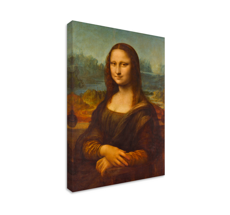 Da vincin mona lisa taide aiheinen canvas - Tenstickers