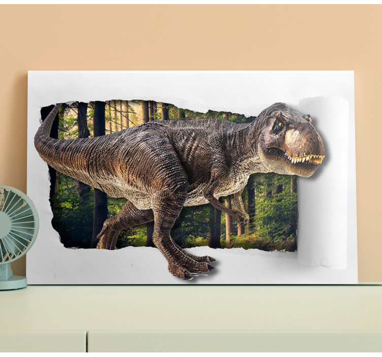 3d dinosaurus dinosaurus canvas - Tenstickers