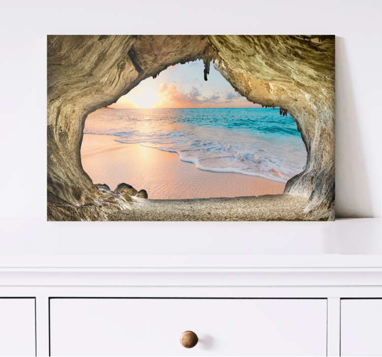 3d merinäköala canvas taulu maisema - Tenstickers