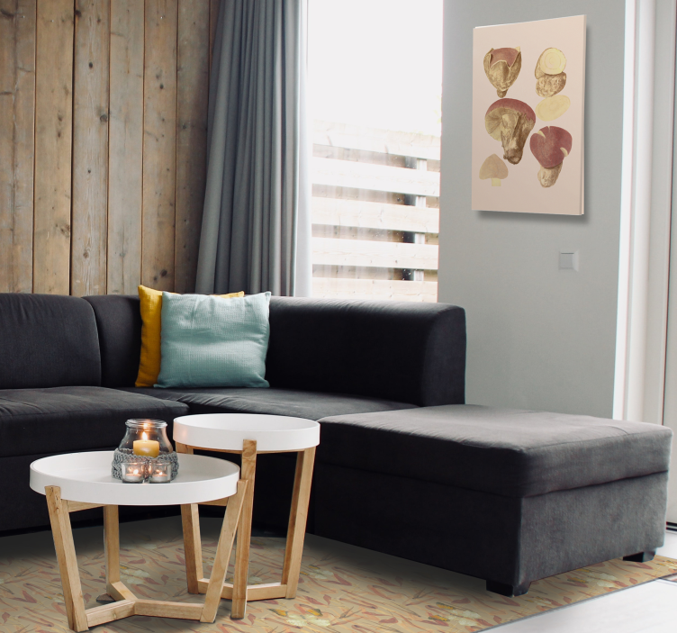 Sienikokoelma kukka ja kasvi canvas taulu - Tenstickers