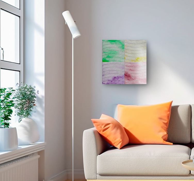 Ramblas laatat canvas olohuoneeseen - Tenstickers