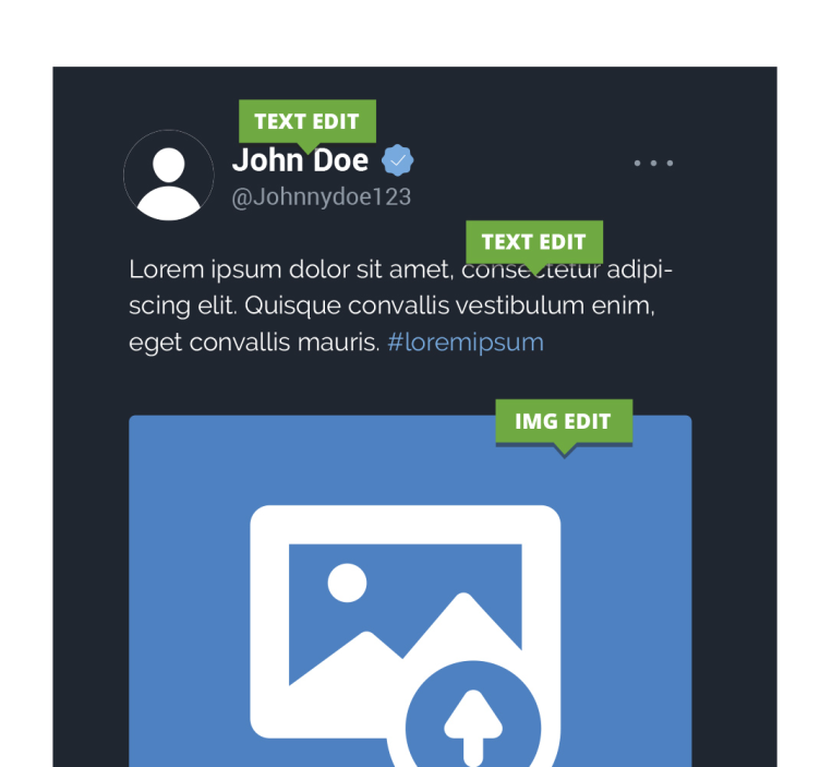 x twitter-näyttö canvas taulu omasta kuvasta - Tenstickers
