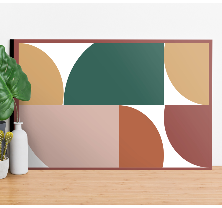 Abstrakteja kuvioita geometrinen canvas - Tenstickers