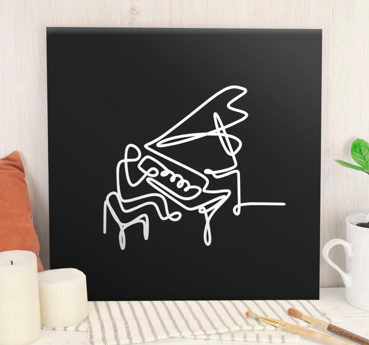 Abstrakti piano melodia canvas taulu - Tenstickers
