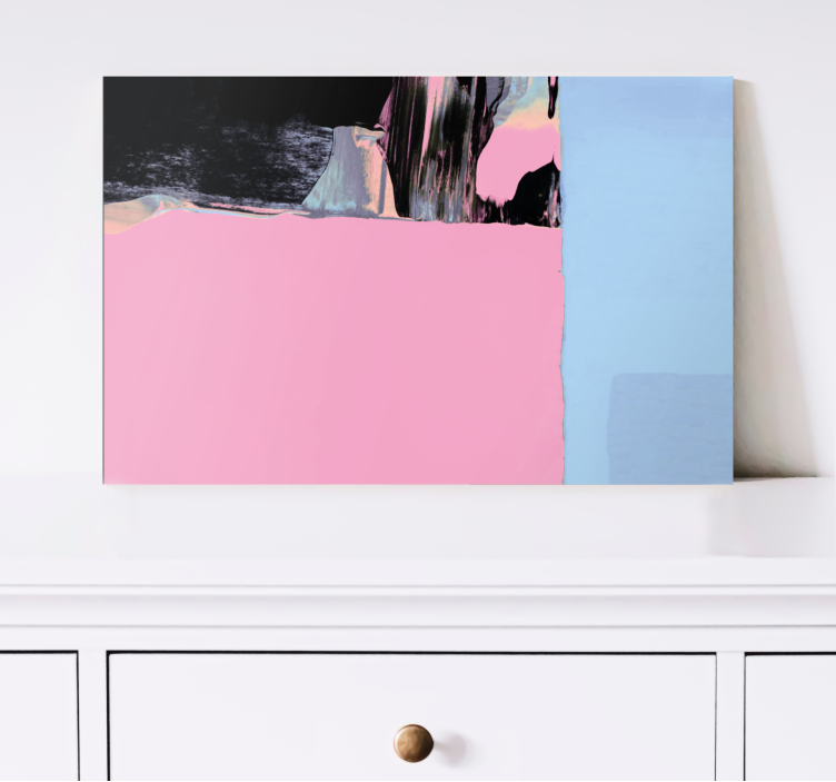 Abstrakti värisegmentti canvas-taulu - Tenstickers