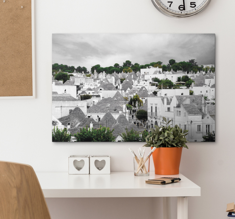 Alberobello trulli kaupunki canvas - Tenstickers