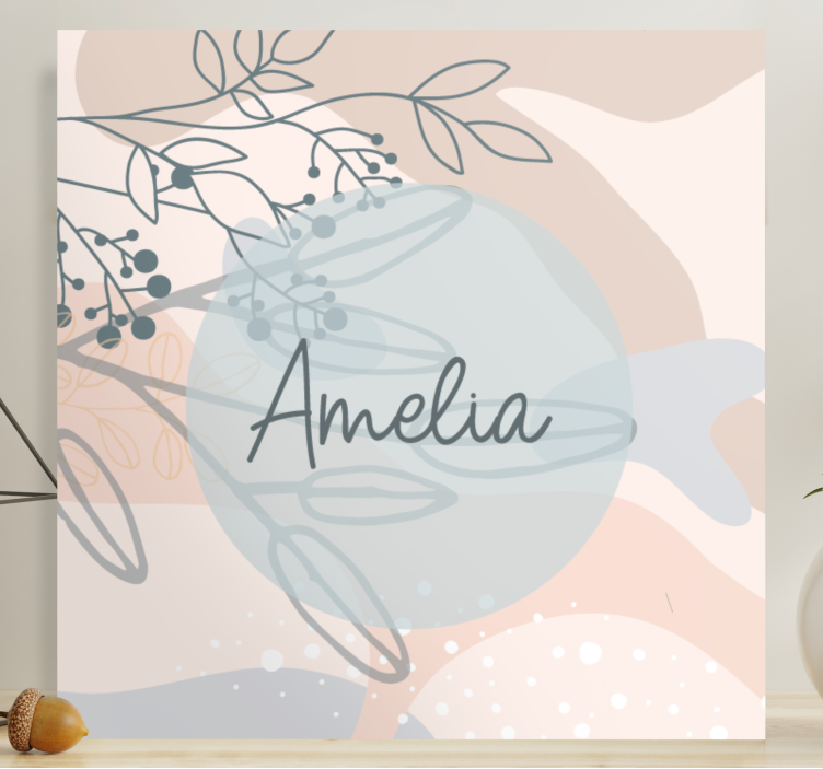 Amelian personoitu canvas taulu - Tenstickers