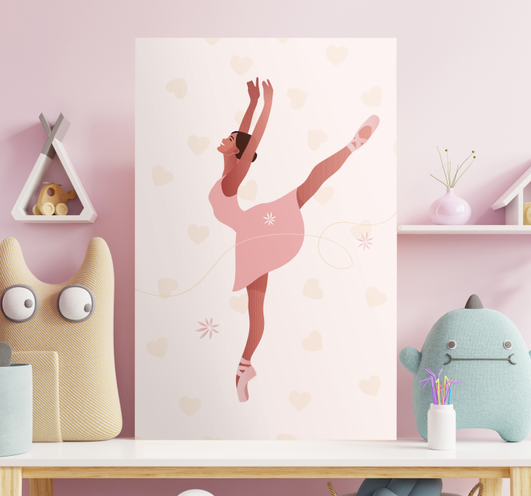 Balerina kukilla ballerina canvas - Tenstickers